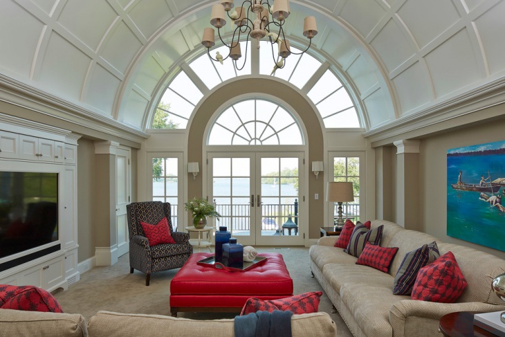 vaulted coffered ceiling design
