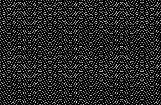 black and white wave pattern