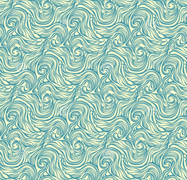 hand drawn wave patterns