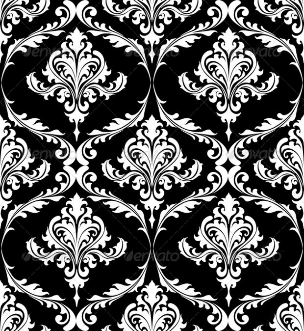 vintage black and white pattern