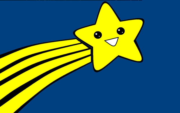 shooting star clipart