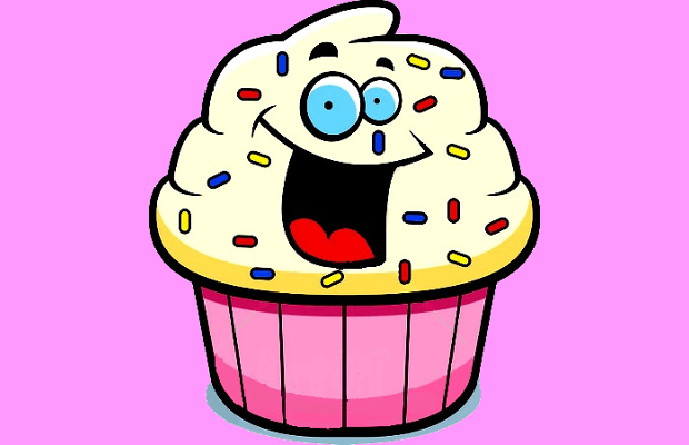 funny cupcake clipart