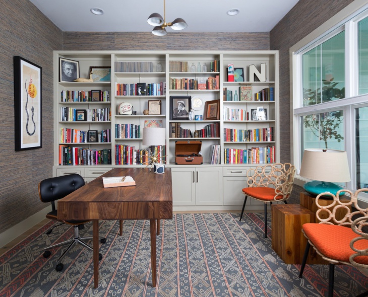 transitional home office design