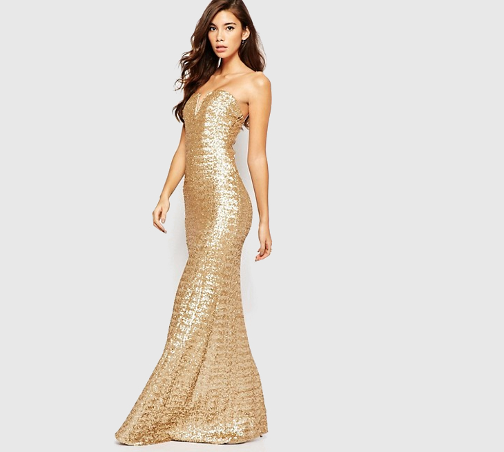 gold sequin maxi dress