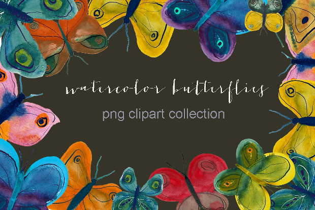 abstract butterfly clipart