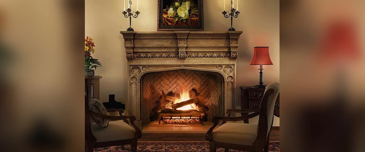 vintage style fireplace