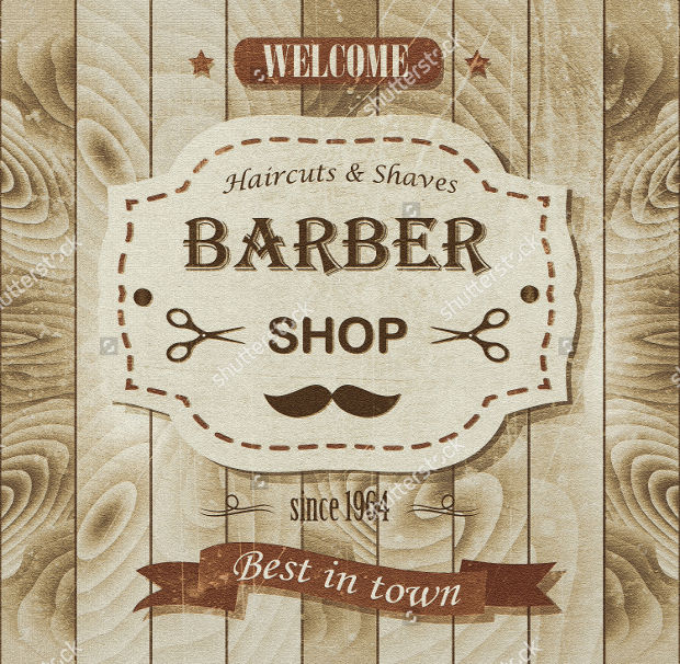 Vintage Barber Shop Poster