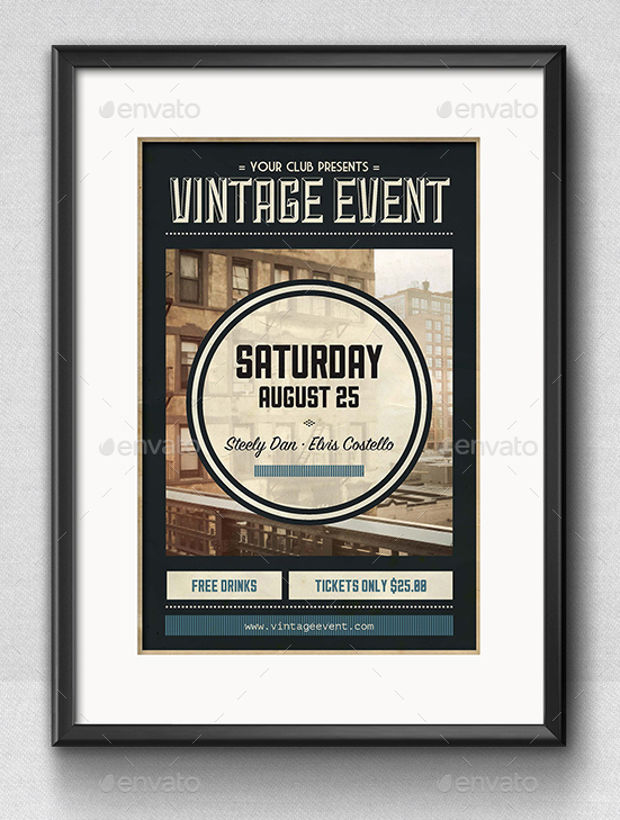 Vintage Event Poster