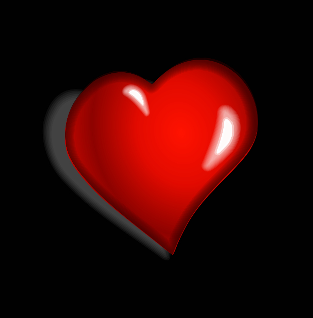 small red heart clipart 
