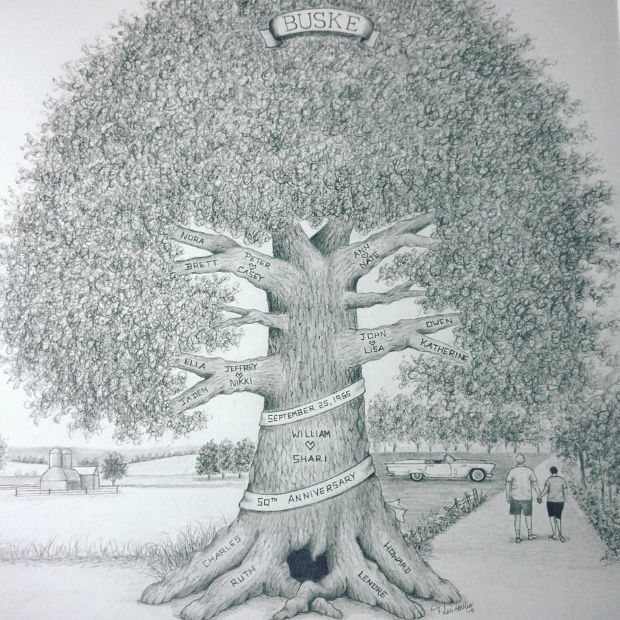 realistic family tree drawing