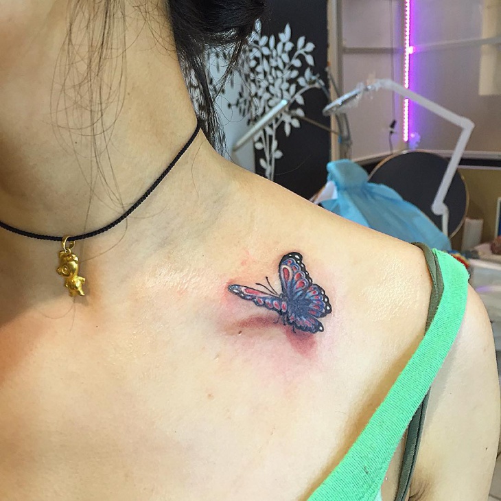small 3d butterfly tattoo1