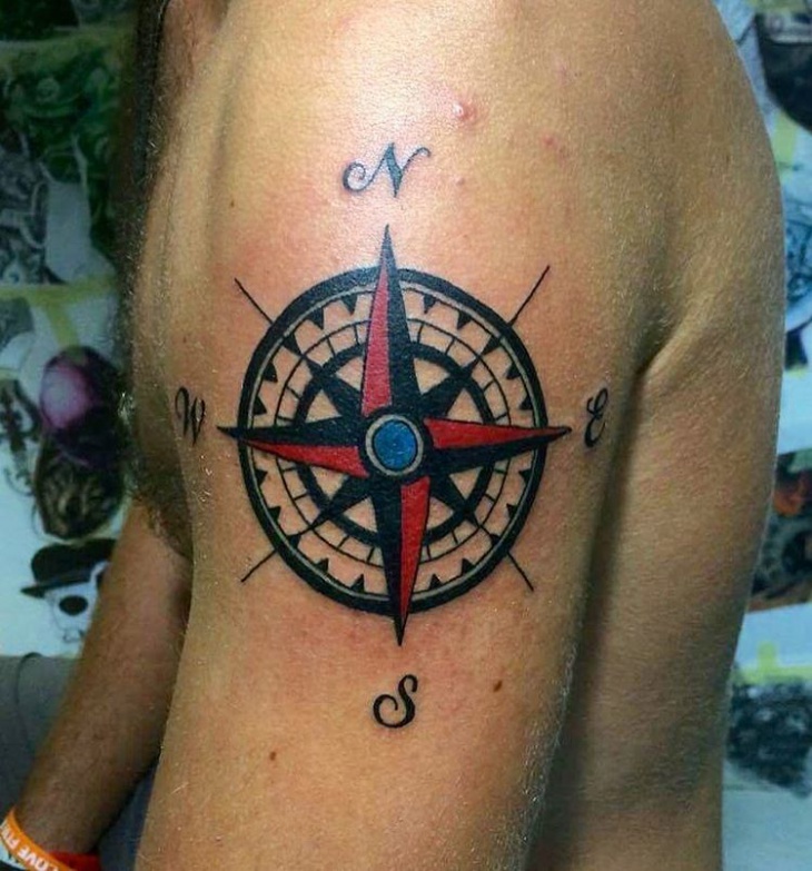 3d nautical star tattoo