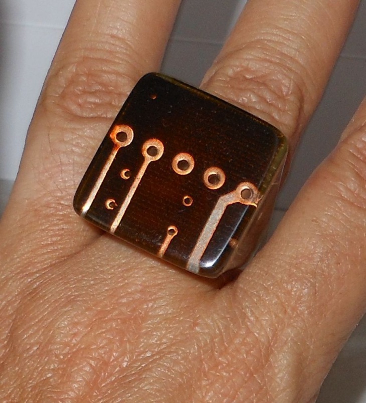 recycled circuit board jewelry