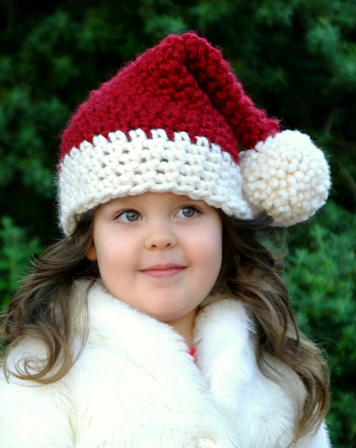 crochet christmas santa hat