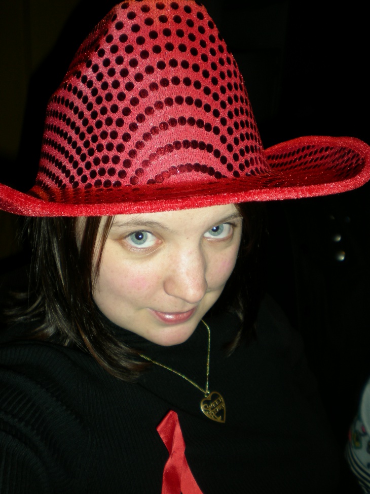 christmas cowboy red hat