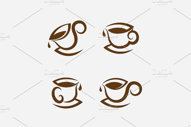 hot coffee cup icons