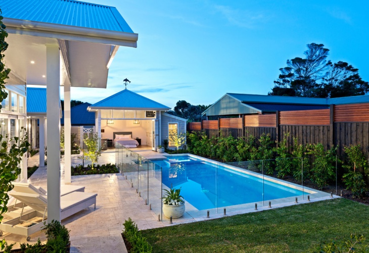 private swimming pool fence