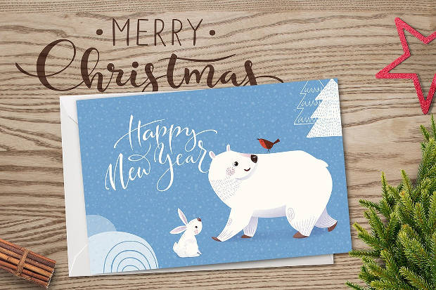 Merry Christmas Card Design