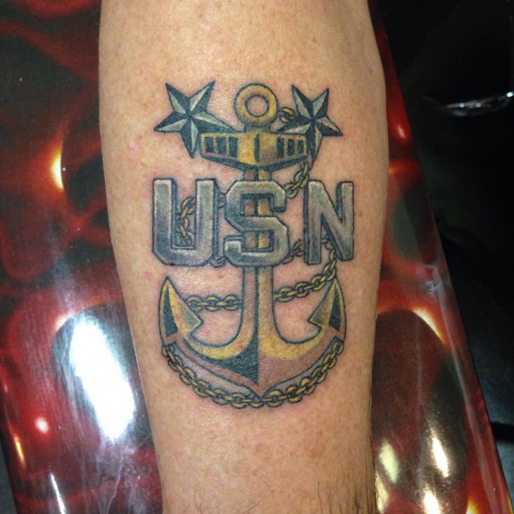 royal navy anchor tattoo