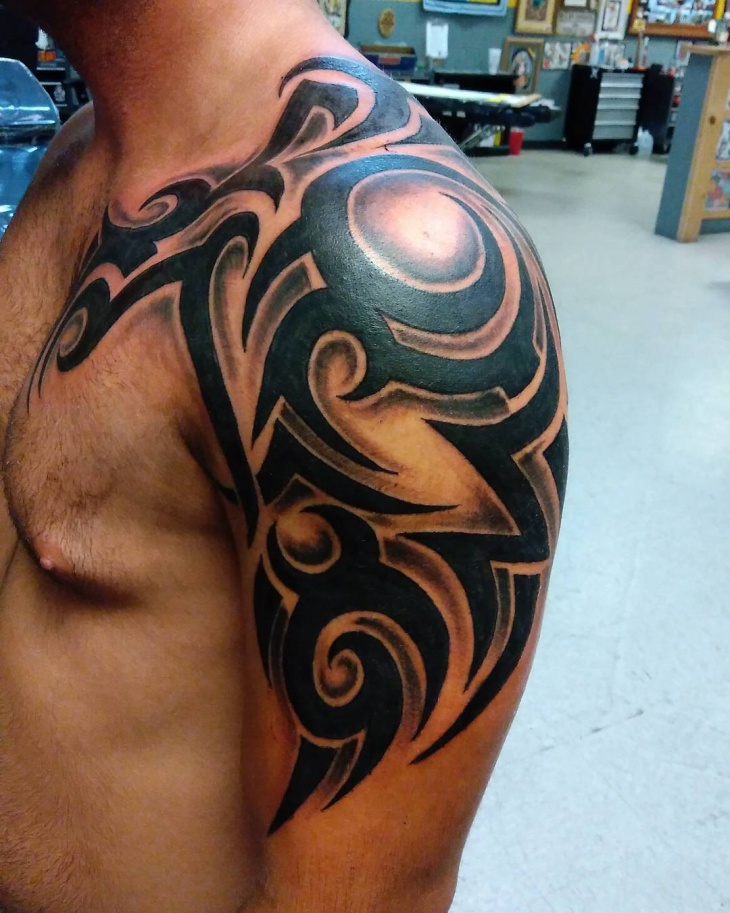 tribal half sleeve forearm tattoo