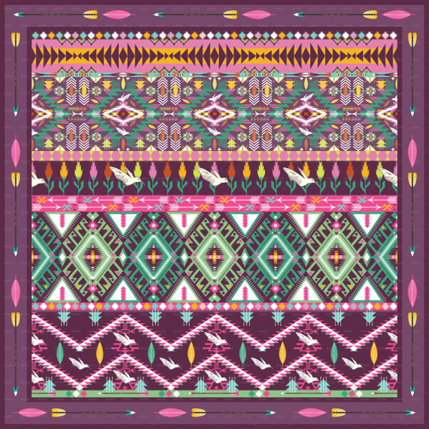 aztec geometric pattern