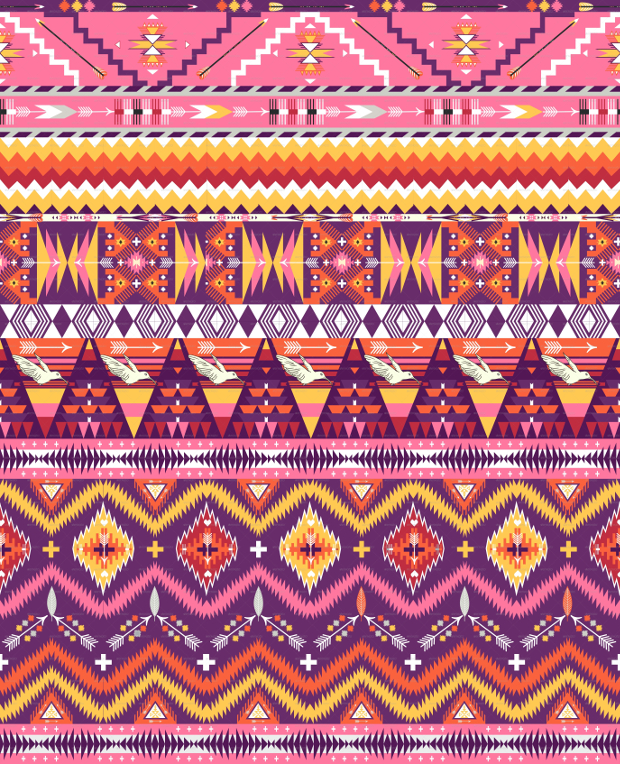 aztec geometric seamless pattern