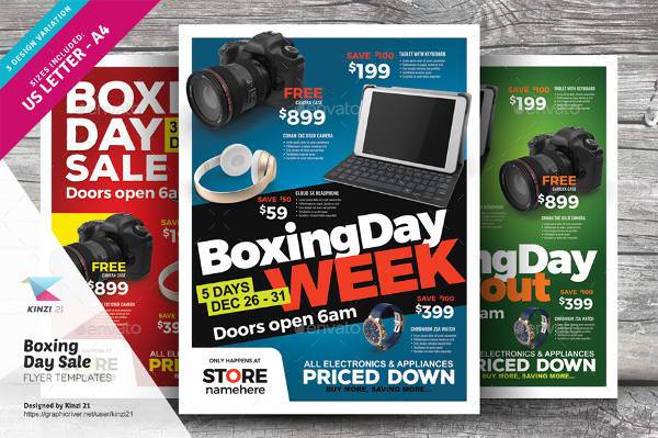 boxing day sale flyer