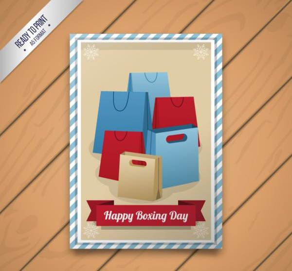 happy boxing day card