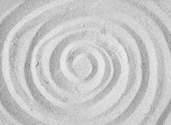 circular sand swirl texture
