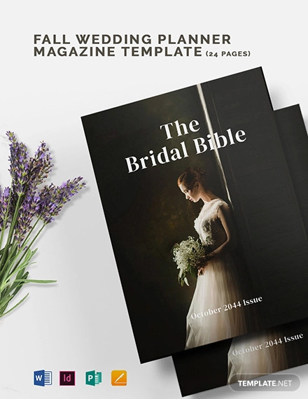 bridal magazine template