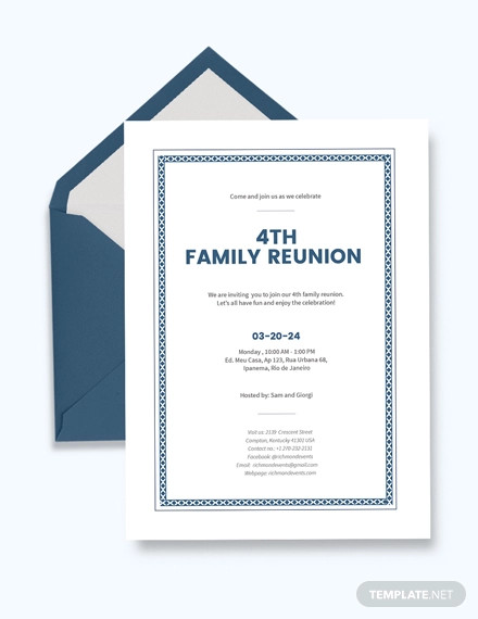 family reunion invitation design