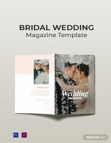 free bridal wedding magazine template