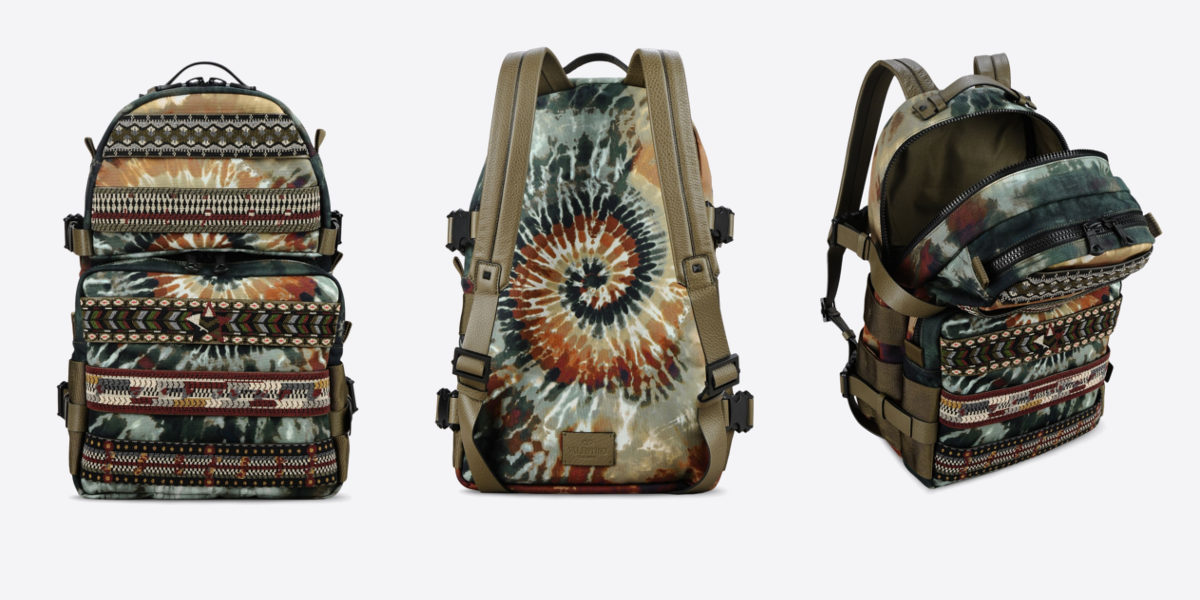 valentino tie and dye large backpack