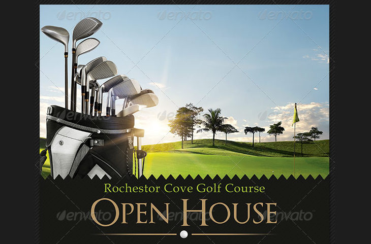 golf-course-open-house-flyer-template