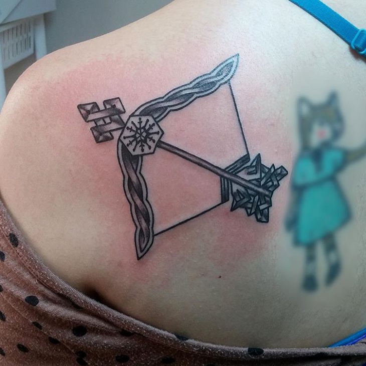 celtic arrow knot tattoo design