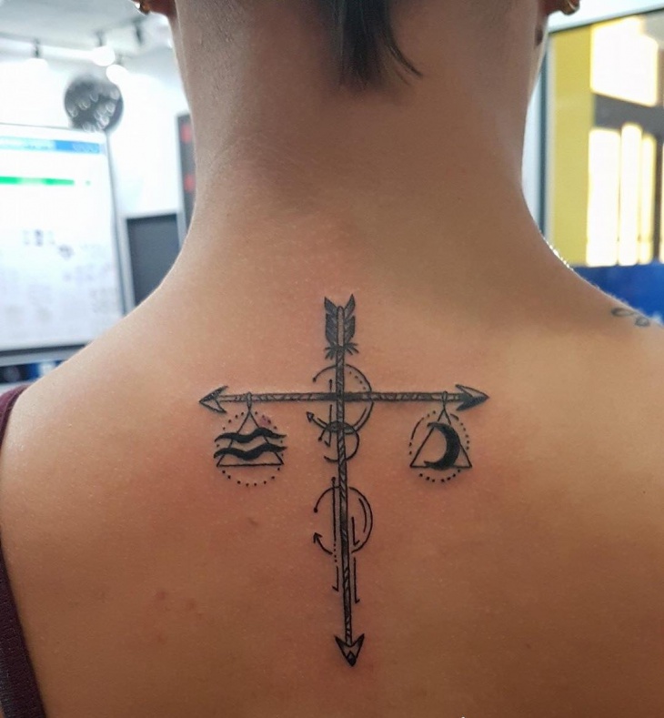 back arrow tattoo for women