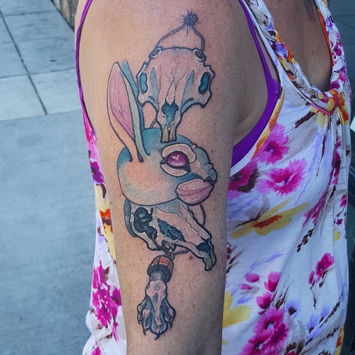 bunny rabbit tattoo design