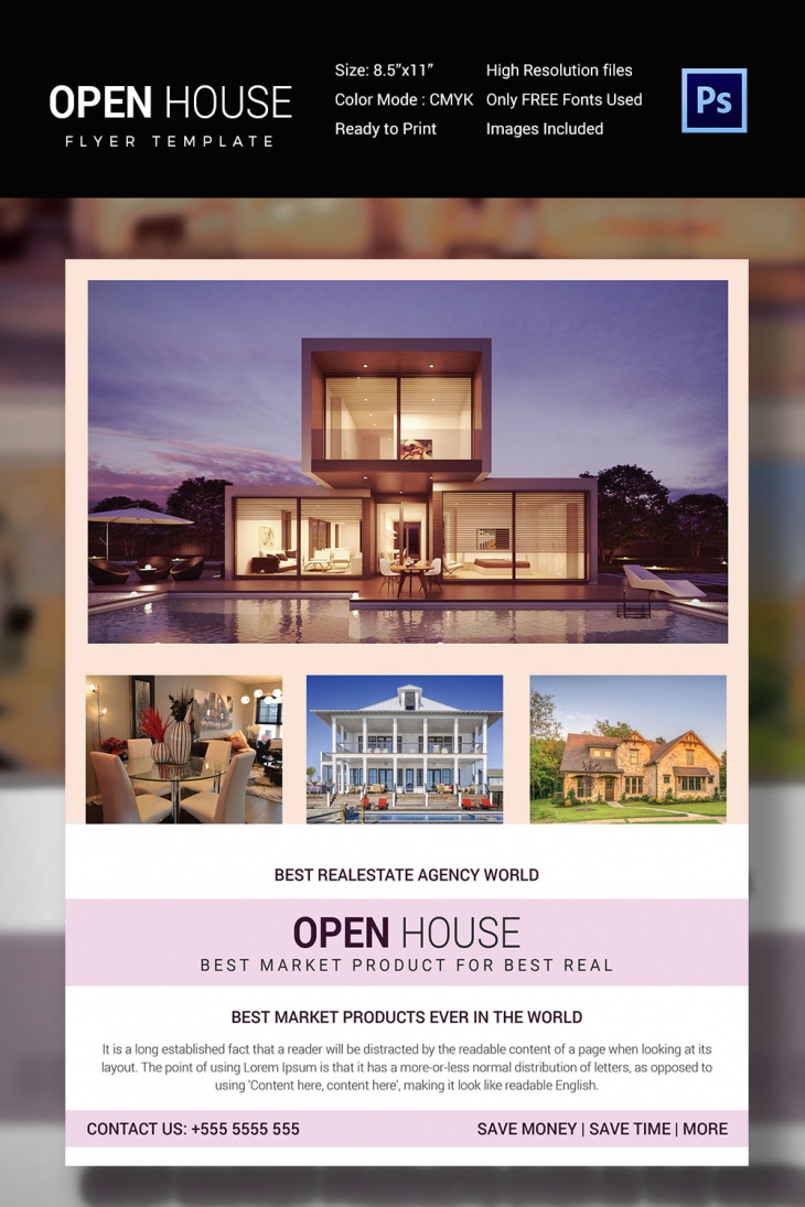 Customize Open House Flyer