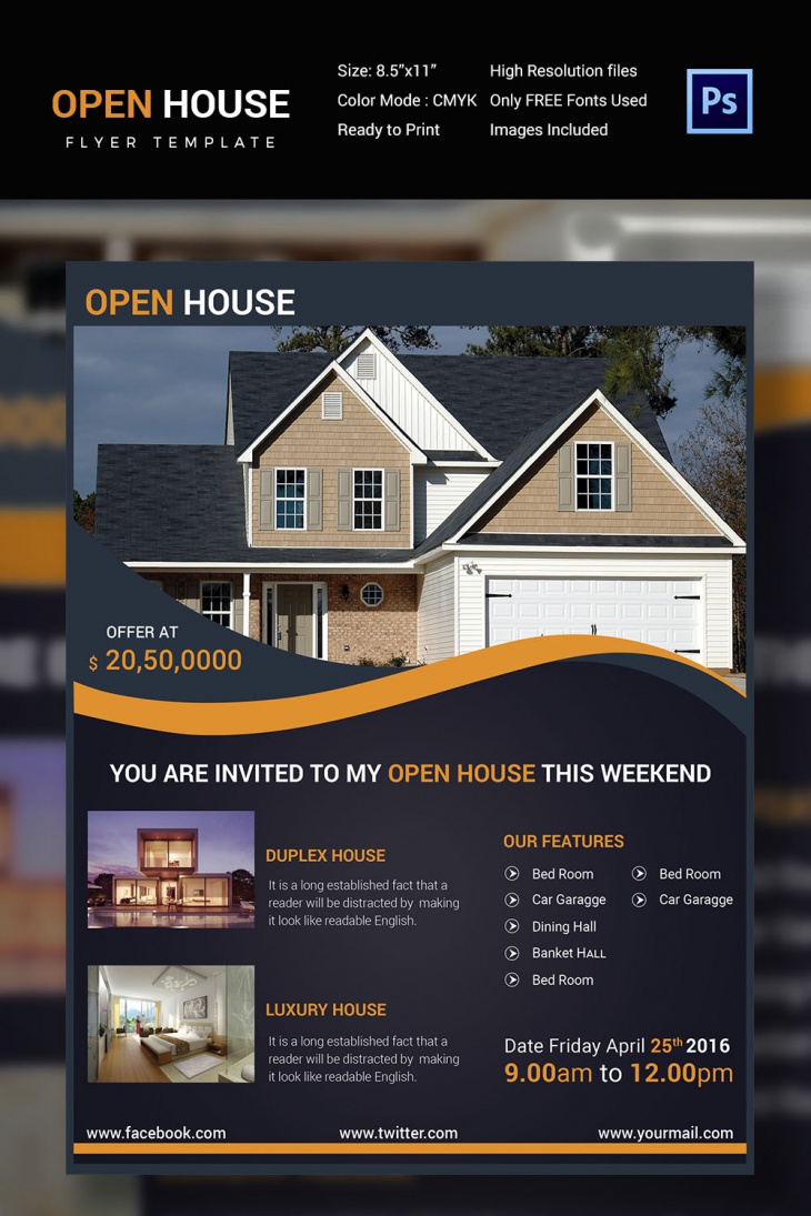 Professional Open House Flyer