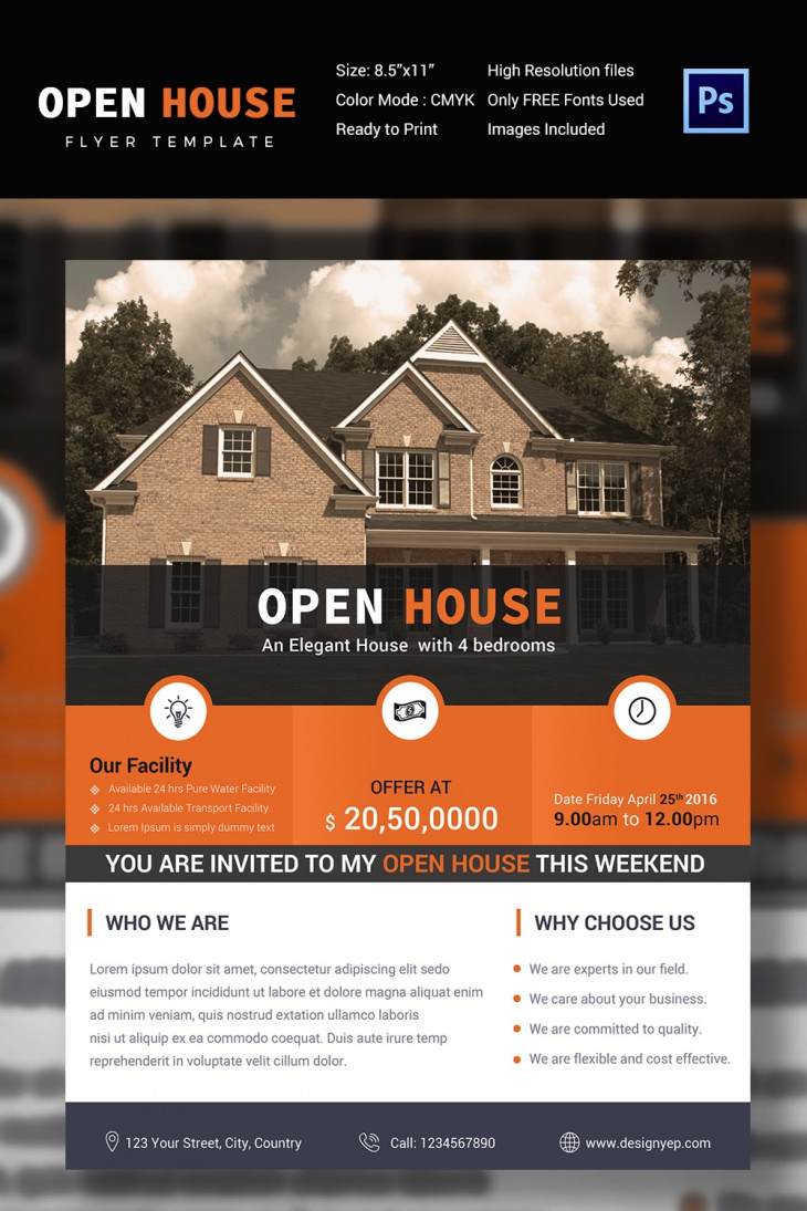 Infographic Open House Flyer