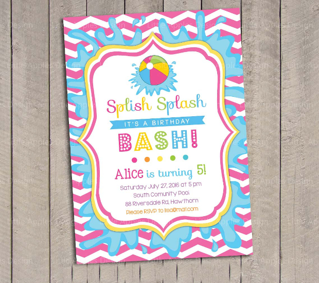 Download 20+ Pool Party Invitations - PSD, AI, EPS | Design Trends ...