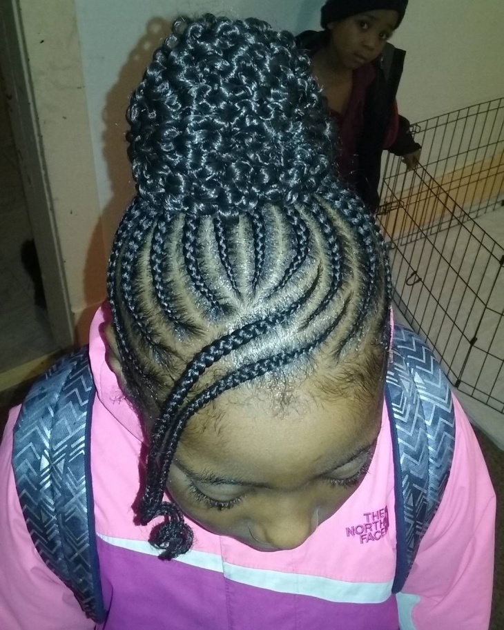 weave braid hairstyle for kids