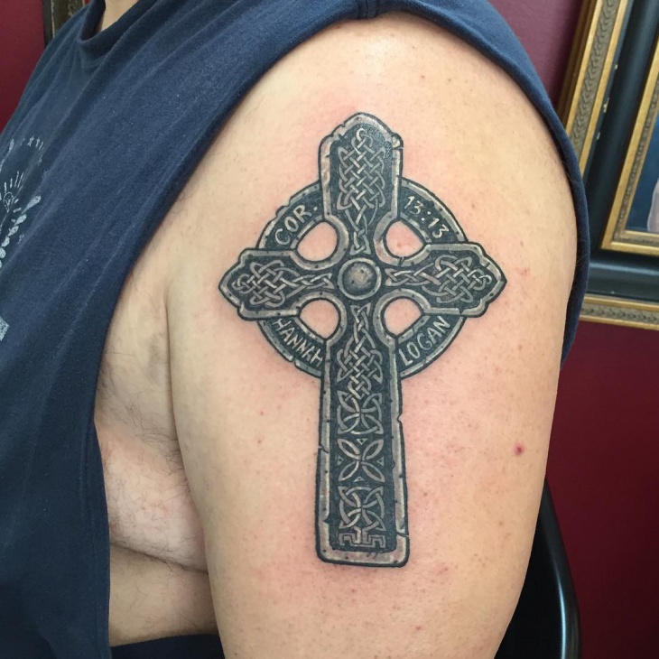 celtic knot half sleeve tattoo