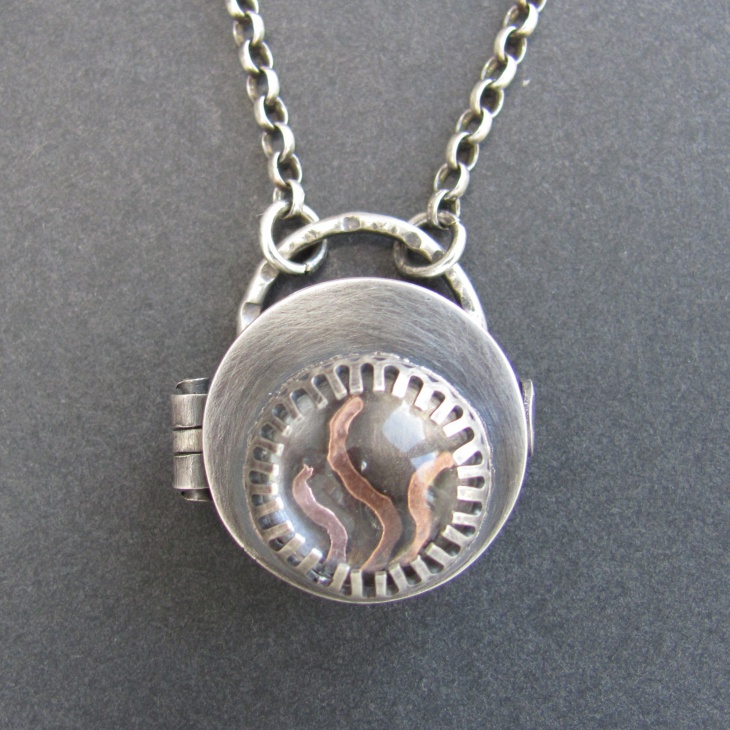 sterling silver locket necklace