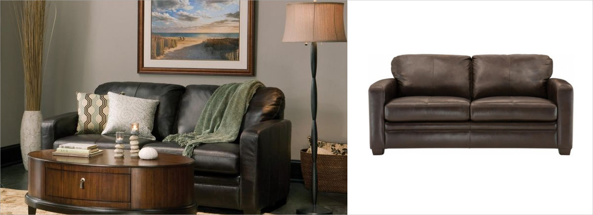 raymour & flanigan trent leather full sleeper sofa