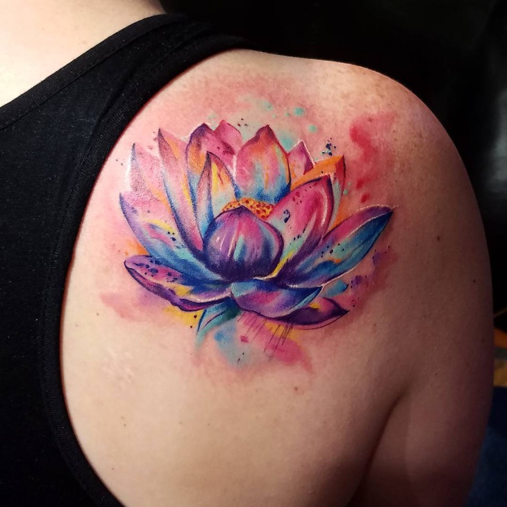 21 Lotus Flower Tattoo Designs Ideas Design Trends Premium PSD 