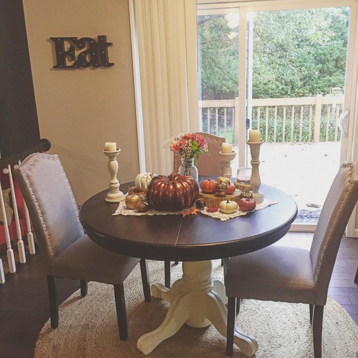 diy wooden round dining table