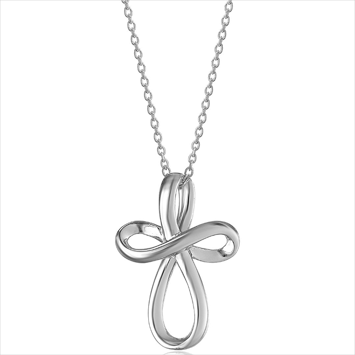 infinity cross chain necklace