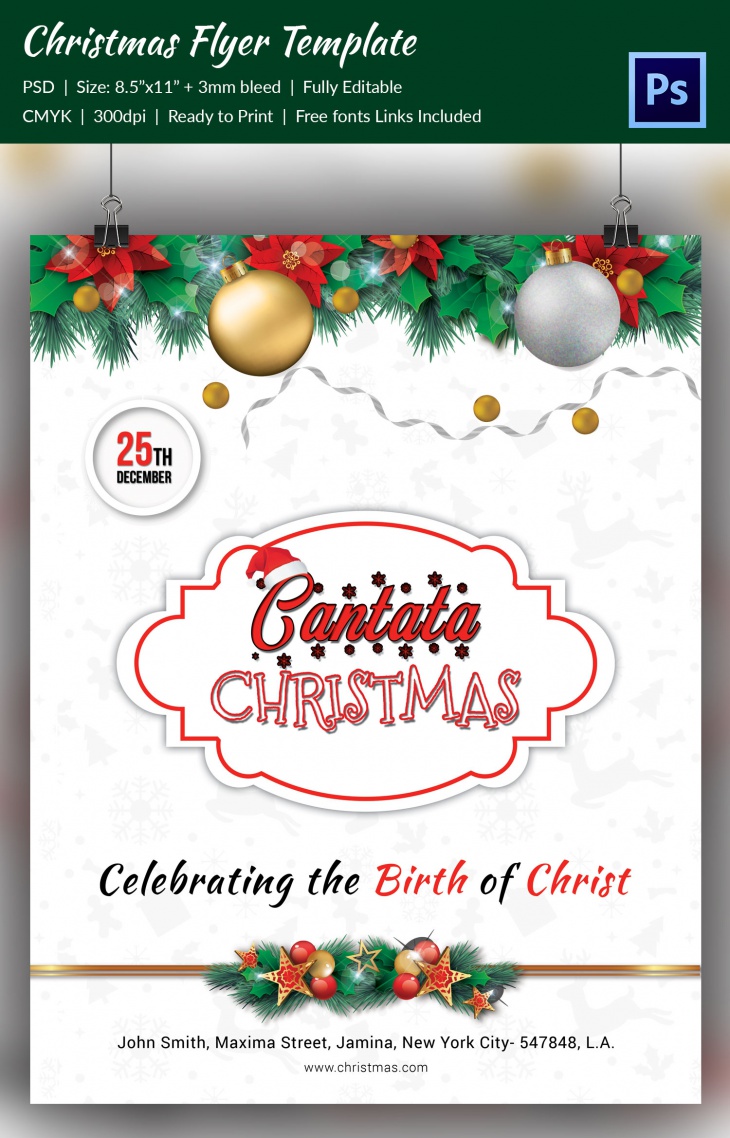 premium christmas cantata flyer