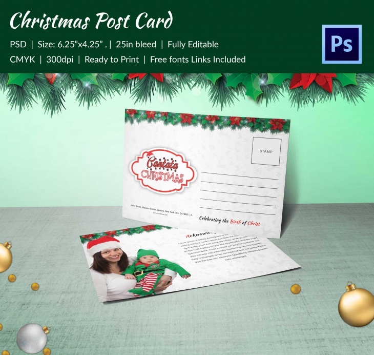 premium christmas cantata brochure post card